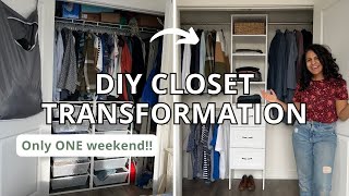 Inexpensive Small Closet Makeover Closetmaid Suite Symphony Closet System Install