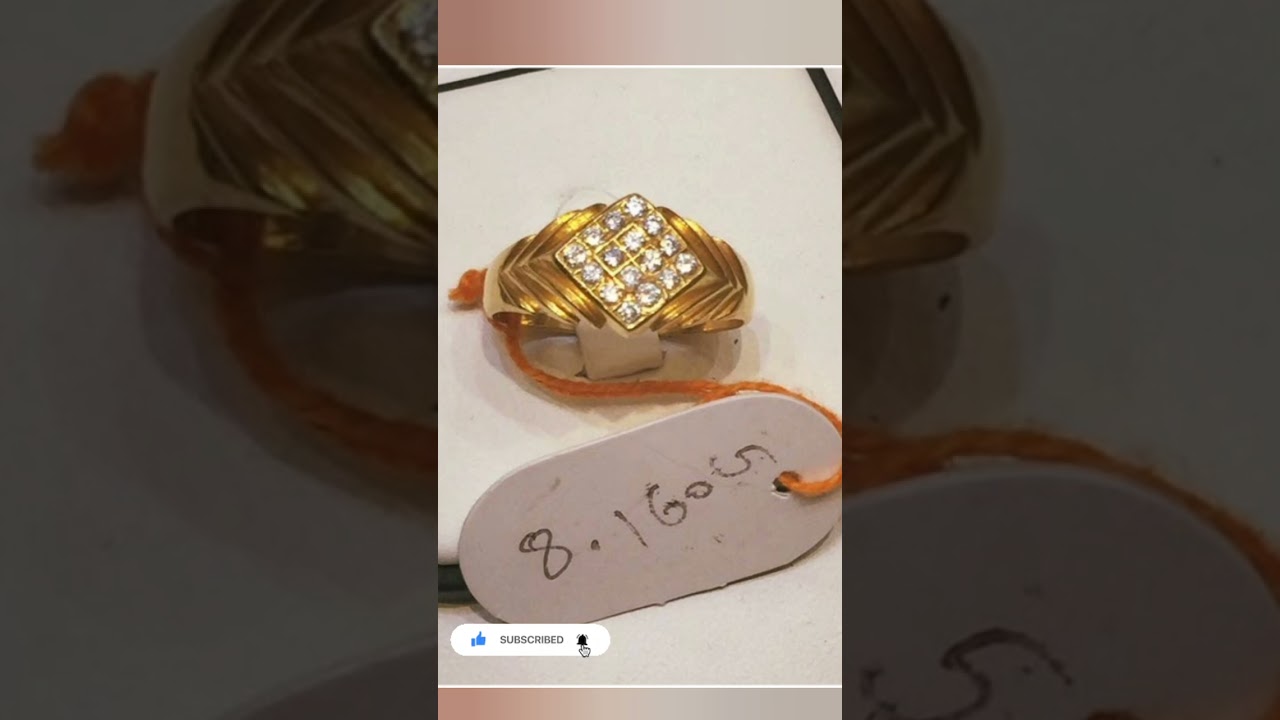 Men's wear gold Ring's collection/light weight Men's Ring's