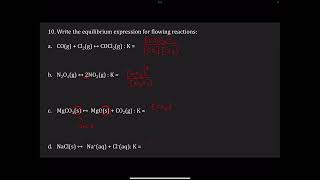 CHM 111 chapter 14 Part 2 K