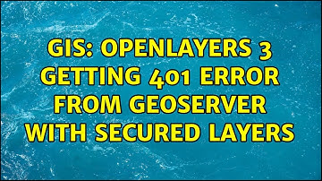 GIS: Openlayers 3 getting 401 error from geoserver with secured layers