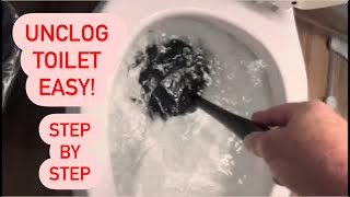 How To UNCLOG your TOILET! EASY! This Will Work!