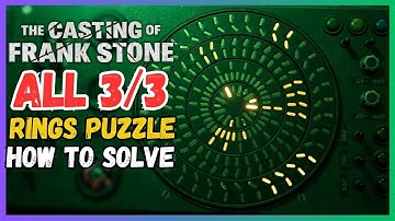 How to solve Deactivate Rings Puzzle in The Casting of Frank Stone