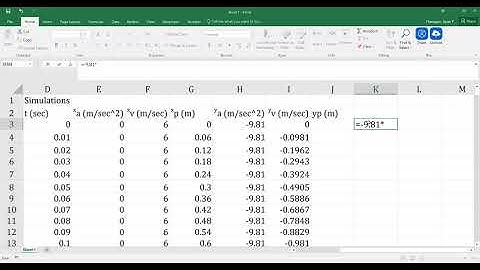 2D Kinematics Simulation