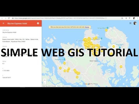 TUTORIAL FREE WEB GIS USING MY MAPS GOOGLE