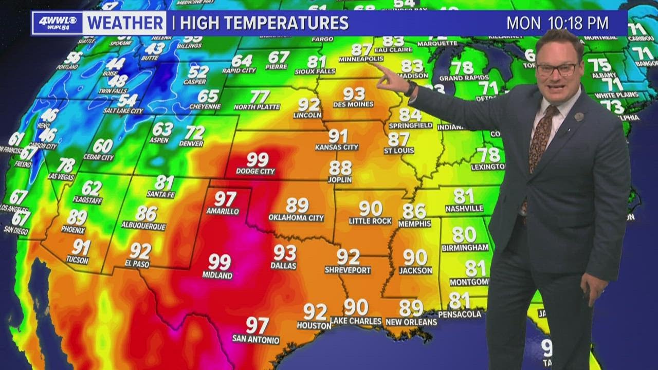 Weather: Hot and mostly dry this week - YouTube