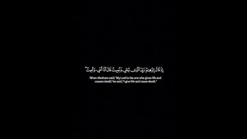 كرومات قران كريم( الم تر الى الذي حاج ابراهيم في ربه)بترتيل القارئ عبد الرحمان مسعد