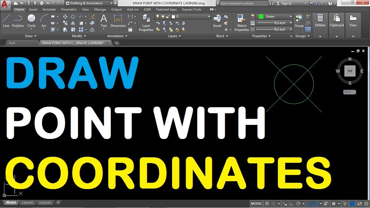 How To Draw A Point With Coordinates In Autocad 2018