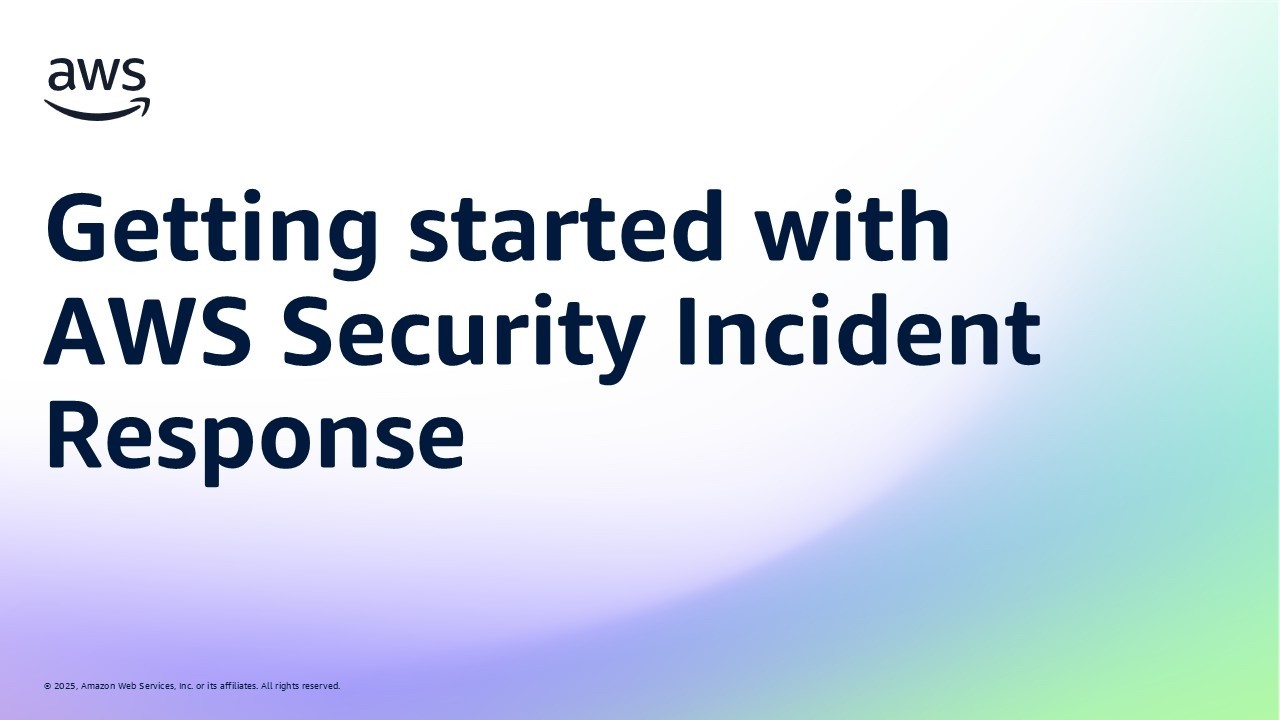Getting started with AWS Security Incident Response | Amazon Web Services