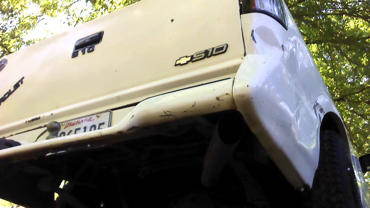 4.3 S10 with no cat glasspack muffler YouTube