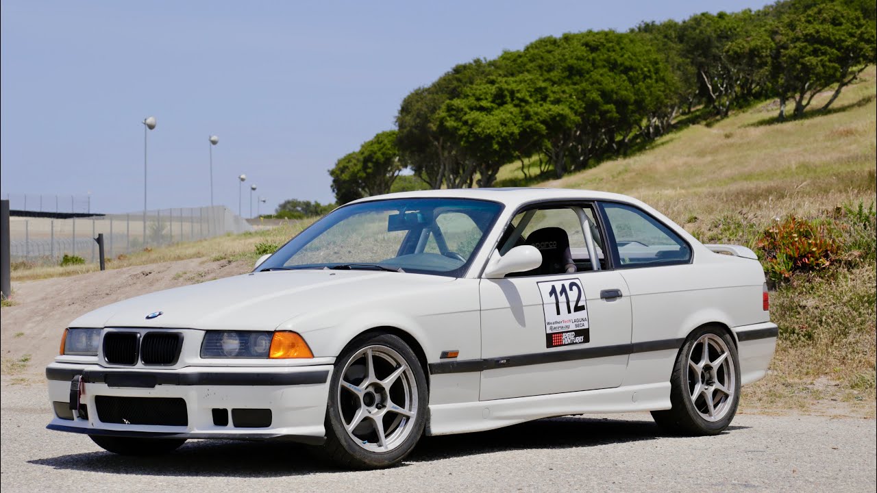Track Session: E36 BMW M3 Track Car on Laguna Seca - YouTube
