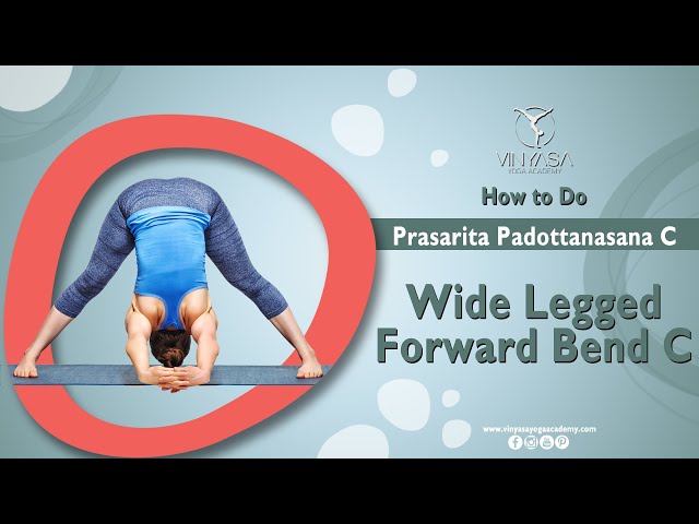 Woman doing intense Leg Stretch Pose D, Wide Legged Forward Fold Pose D,  Standing Straddle Forward Bend D, Wide Angle Forward Fold D.Prasarita  Padottanasana. Flat vector illustration 16138119 Vector Art at Vecteezy