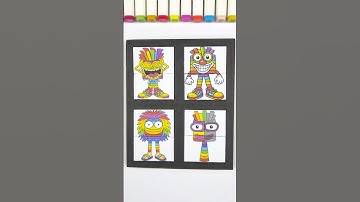 Sprunki OC Seven Numberblocks All Phases Cardboard Piece Correcting Puzzle Game #trending #sprunki