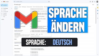 Gmail Sprache Ändern | Tutorial Deutsch