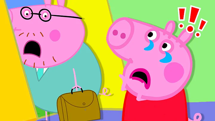 When Dad's Away Song 💼 Daddy Pig Please Don't Go ✋ Peppa Pig Nursery Rhymes and Kids Songs