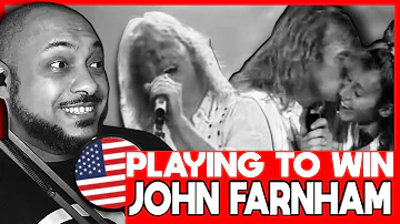 American Reacts to John Farnham - Playing To Win!