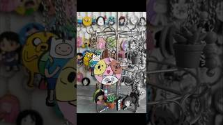 DIY We Bare Bears Keychain! 🐻 Custom Wood keychain Tutorial.🐼 #Shorts #diykeychain.