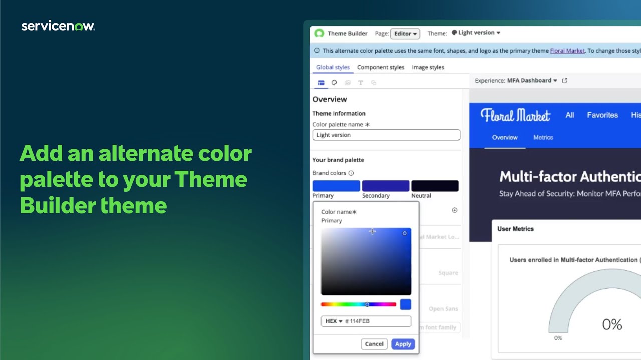 Add an alternate color palette to your Theme Builder theme - YouTube