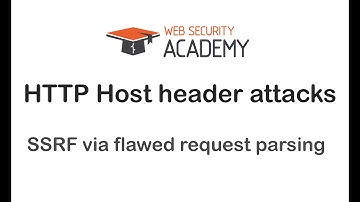 Portswigger Web Academy HTTP Host header attacks: SSRF via flawed request parsing #102