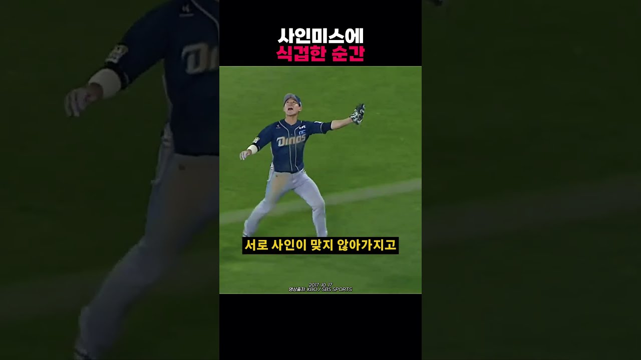 나성범도 당황해버린 사인미스