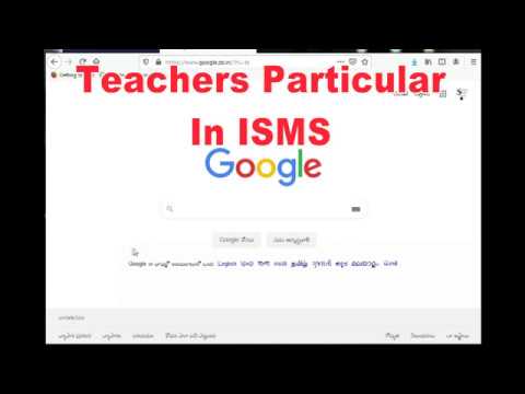 How to submit teachers particulars in ISMS