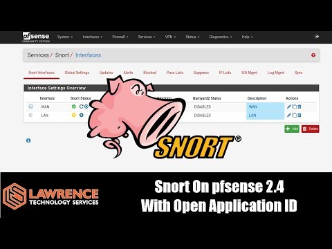 Tutorial, Setting up Snort On pfsense 2.4 With OpenappID