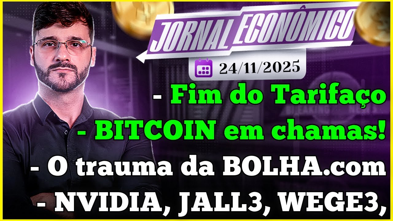 🕕💲JORMAL ECONÔMICO - Colapso no Bitcoin e o TRAUMA da 