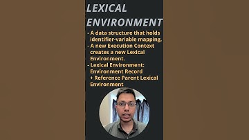 What is a Lexical Environment? | Lexical Environment & *Closures* | Clip #1 | Core JavaScript