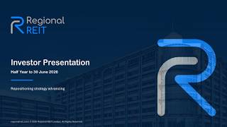 REGIONAL REIT LIMITED - HY26 Results