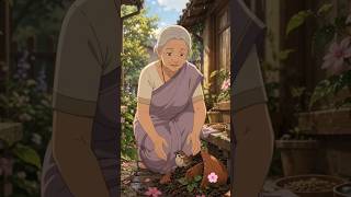 A Little Bird Changed Her Life 🐦🌿 | Ghibli Style Emotional Story #Shorts
