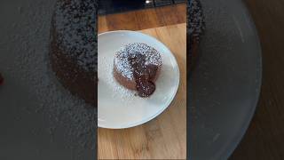 Recette du fondant au chocolat airfryer #airfryer #shorts  #patisserie #recette #chocolat