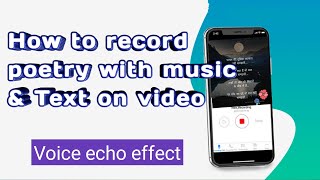 How to record poetry with music | Record shayari with background music | Shahid Dash screenshot 4