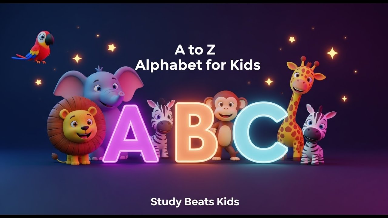A to Z Alphabet for Kids | Learn ABC with Clear Voice 👶