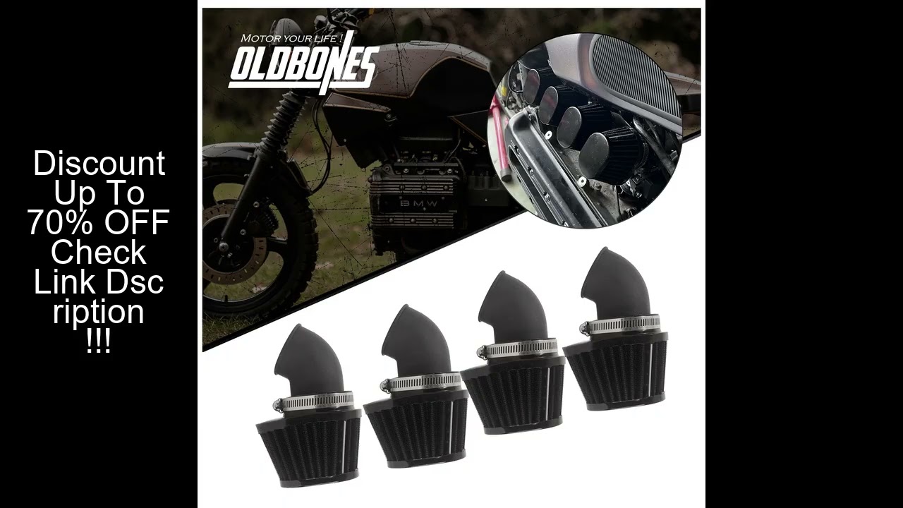 Cafe Racer K Serie For BMW K Series K75 K100 4PCS Air Intake filter Kit Motorcycle Accessories Air C
