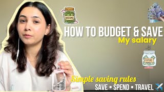 How I Save & Manage My Monthly Salary | My Simple Money Management Routine💰