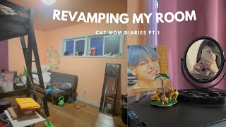[CAT MOM DIARIES]  Revamping my room FOR OUR CAT!! by Honeycheebee 192 views 3 years ago 5 minutes, 43 seconds