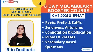 Vocabulary Made Easy Series- Roots Prefix & Suffix Method - Lesson 4 l CAT 2021 l Ritu Dudhoria screenshot 5