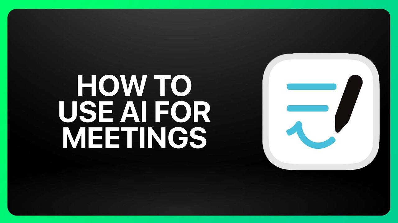How To Use AI for Meetings in Goodnotes! Tutorial