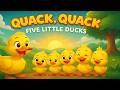 five little ducks nursery rhymes for babies | calm baby sleep song