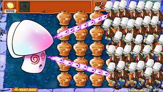 999 Hypno shroom vs All Vase Zombies - Plants vs Zombies