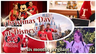 Walt Disney World on CHRISTMAS DAY 2018 | pregnancy announcement … SIX months pregnant! 😅