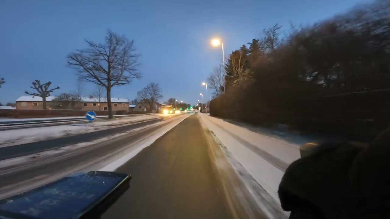 Cold morning commute