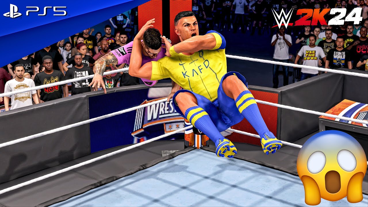 WWE 2K24 — Месси против Роналду — Величайший матч всех времён | PS5™ [4K60]