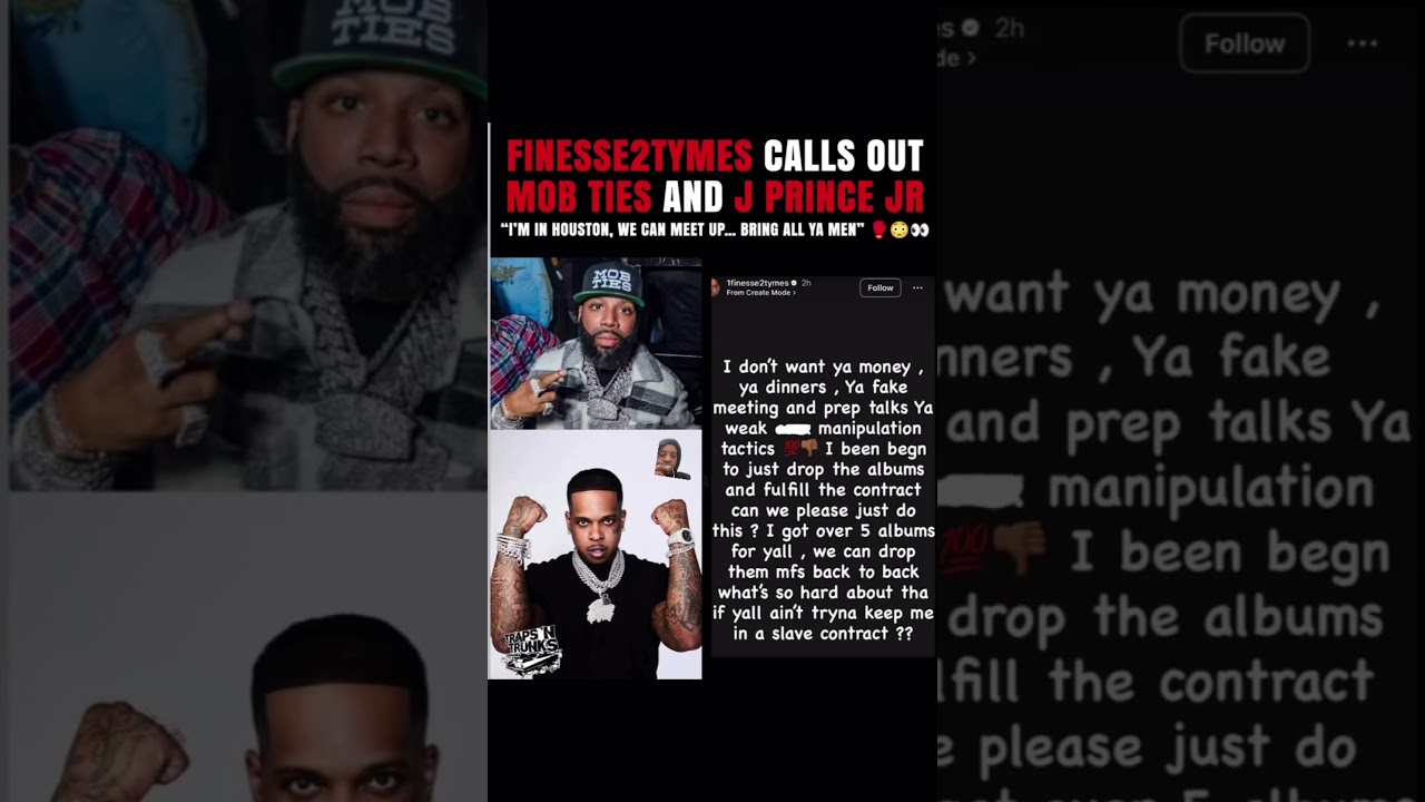 Finesse2Tymes разоблачает связи с мафией и Джей Принса-младшего.