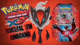 Pokémon TCG XY Yveltal Tin Unboxing - LUCKY PULLS!