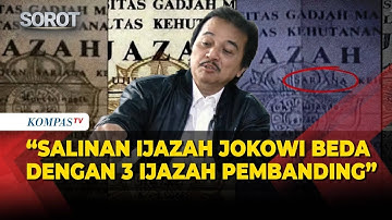 Roy Suryo Tunjukkan Salinan Ijazah Jokowi dengan 3 Pembanding Alumni UGM
