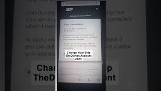 How To Change My Zone On Skip The Dishes App