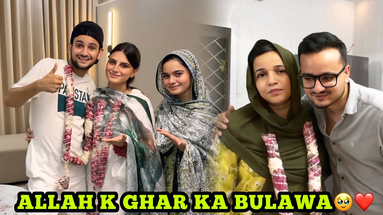MASHAALLAH family umrah karny chale gai🥰sab ko haar pehna diya💕