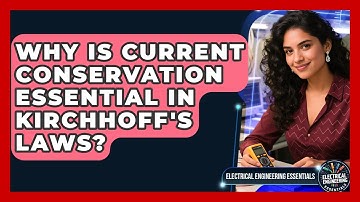 Why Is Current Conservation Essential In Kirchhoff