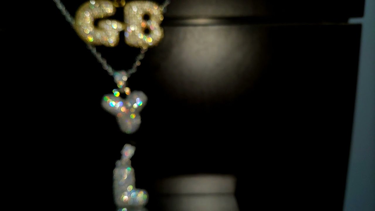 Custom 18k Gold Diamond Bubble Letters from Golden-Boyz.com