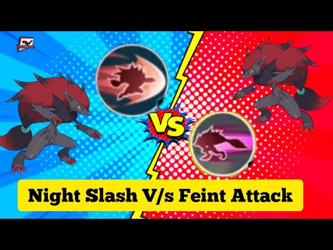 How To Use Zoroark Night Slash & Fient Attack..😺